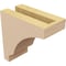 Ekena Millwork 3"W x 6"D x 6"H Classic Moab Rough Cedar Woodgrain TimberThane Corbel, Primed Tan CORUR03X06X06MOARCPR - alternate 5